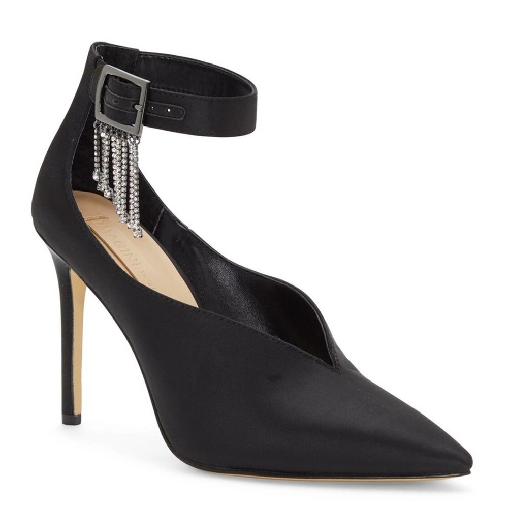 NEW Vince Camuto Greer Rhinestone Black Pump 8